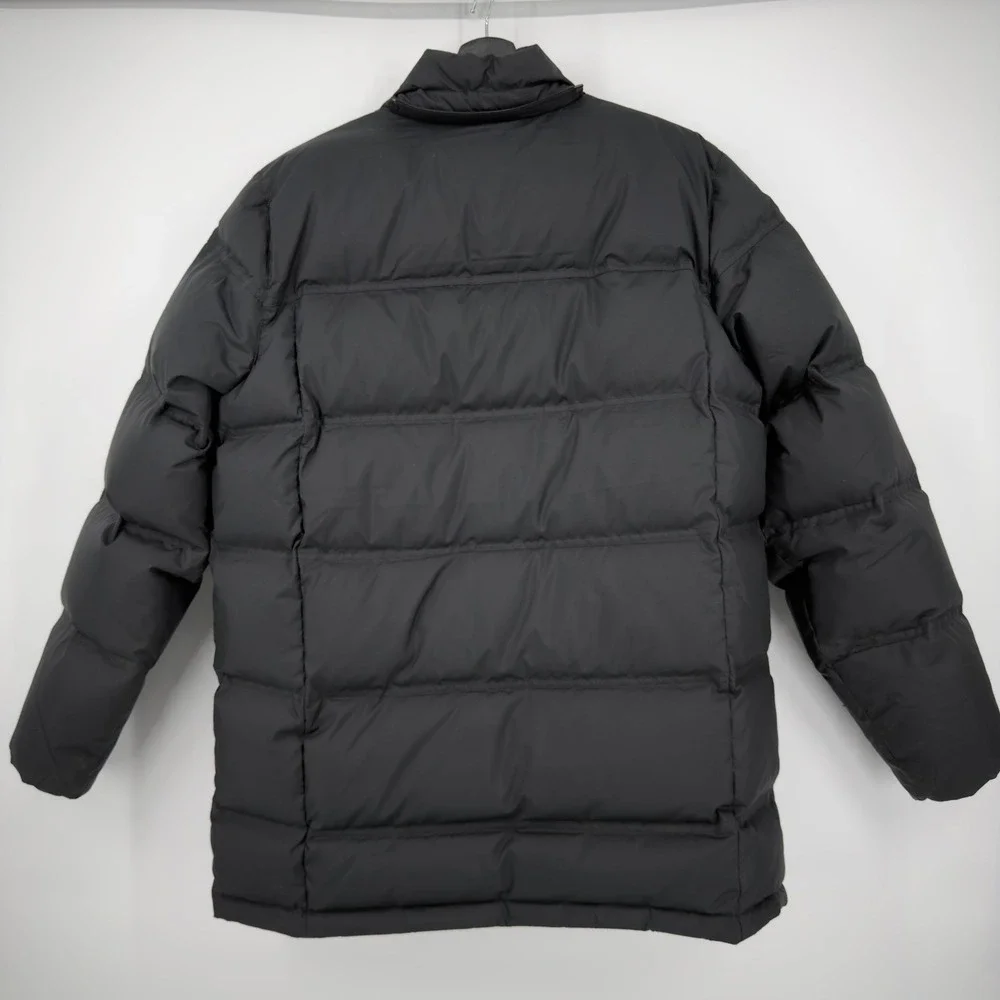 LL Bean Mens‎ Medium Black Downtek Pertex Insulated Puffer Coat Parka No Hood